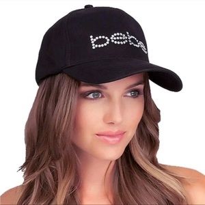 Bebe Women's Black Logo Baseball Cap